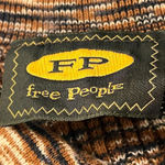 Free People Womens Multicolor Cotton Striped Long Sleeve Collared Crop Sweater M Photo 3