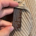 J. McLaughlin  | Sparkly Gold Flecked Light Brown Ribbed Turtleneck Shirt Size L Photo 2