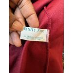 Vanity Fair Vintage Burgundy Velvet Robe With White Collar Size 12 Photo 3