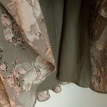 Ralph Lauren  Floral Crinkle Georgette Ruffle Brown Mini Skirt 4 Silky Fairy Y2K Photo 5