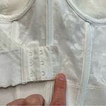American Vintage Vintage White Lace Strapless Bustier Bra 36C Sweetheart Neckline Photo 3