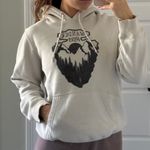 Cream Graphic Outdoorsy Hoodie White Photo 0