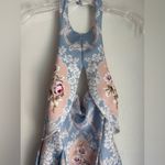 ASOS Design Backless Tulip Mini Dress in Pastel Regal Photo 4