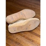 Eric Michael   Taupe Leather Serena Espadrille Shoe with Top Zipper Photo 6