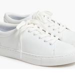 J.Crew Factory Road Trip Lace Up Sneakers White BC186 Women Size 8 Photo 0