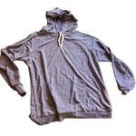 PURPLE DISTRESSED FRENCH TERRY RAGLAN HOODIE Purple Size M Photo 0