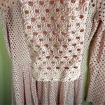 BCBGMAXAZRIA  Kyla Pink Eyelet A-Line Mini Dress Size Medium‎ Lined Barbiecore Photo 2