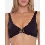 Trina Turk New.  black jeweled bikini top. Size 6. Retails $96 Photo 3