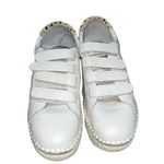 NEW Dolce Vita Marny Sneakers White Hook & Loop Low Top Shoes Calf Hair Size 9 Photo 5