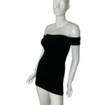 Olivaceous  off shoulder bodycon knit mini dress Medium‎ Photo 1