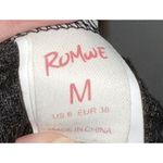 Romwe Women’s Black Joggers Mushroom Details MEDIUM Photo 4