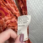 Free People Orange Red Dark Romantic Tunic Top Photo 4