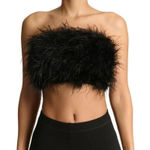 Naked Wardrobe NWT  Butter Feather Tube Top size small Photo 0