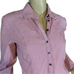 Talbots  RED & WHITE STRIPED BUTTON DOWN SHIRT (S) Photo 4