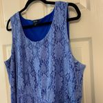 Apt. 9 light blue lace floral sleeveless dress 1X Photo 1