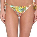 Shoshanna NWT Boho Paisley Floral Side Tie Bikini Bottoms Multicolor P XS Photo 0