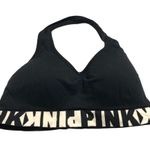 PINK - Victoria's Secret  Bra Cool & Comfy Wireless Lightly Lined Logo Black L Photo 0