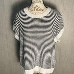 PRETTYGARDEN Black and White Knit Sweater Size XL Photo 0