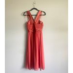 Max and Cleo  100% Silk Pink Midi‎ Chiffon Dress Formal Sleeveless Size 8 Photo 1