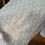 SheIn Light Blue V Neck Blouse Photo 2