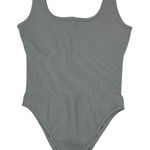 Womens Gray Bodysuit‎ Small Stretch Snap Closure Minimalist Y2K Streetwear Photo 0