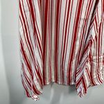 Auguste Womens Striped Midi Wrap Dress Size 8 NWT Red Striped Summer Casual Photo 2
