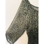 Figueroa & Flower Animal‎ Print Maxi Dress L Green Floral Cottage core Boho Slip Size L Photo 3