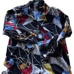 Ralph Lauren Lauren Women’s Sz M Nautical Sailing Flag Anchor Button Up Blouse Photo 0