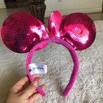 Disney Pink Sequin & Bow Minnie Mouse Headband Photo 1
