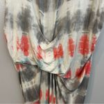 Young Fabulous and Broke Tie Dye Short Sleeve V-neck Rushed Midi Dress Size Medium Photo 7