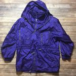 VINTAGE PURPLE PULLOVER APRES SKI SNOW WINTER WINDBREAKER JACKET Size M Photo 0