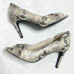 Cole Haan  Jacinda Python Snake Print Peep Toe Pumps Size 8.5 Photo 0