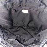 Coldwater Creek Black Sequin Floral Straw Woven Tote Bag Photo 4