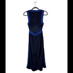 Elevenses Anthropologie Black And Blue Sleeveless Cut Out Becca Jumpsuit Size 0 Photo 3