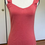 Loft Ann Taylor  Peachy Coral Business Casual Silk Top Size M Photo 0