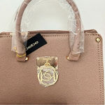 Bebe Kate Satchel Shopper Bag Removable Strap Taupe Photo 7