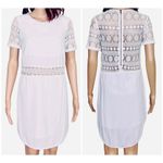 ASTR  The Label White Lace Trim Dress • Silk Blend • Size S • Bridal Shower / Gra Photo 1