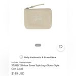 Stüssy STUSSY | Unisex Street Style Logo Skater Style Coin Cases 'Natural’ Photo 3