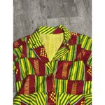 Shenbolen Top Womens Size XS Maxi Flared Long Shirt African Print D Photo 1