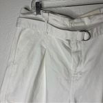 a.n.a New A new Approach Size 18 Chino Buckled Pleated Cuffed Shorts White Photo 3