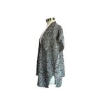 Eileen Fisher {} Knit Black and White Cap Sleeve Organic Knit Cardigan Size Small Photo 1