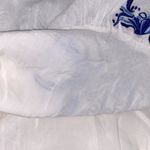 Dee Elly  white & blue floral embroidered dress size small Photo 6