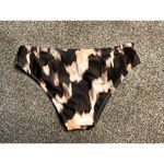 Shade & Shore Women's Black & Tan Low-Rise Cheeky Bikini Bottoms Small (4/6) Photo 1