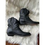 Vintage Style Black Leather Cowboy Boots from Southern Sole size 6 Photo 1