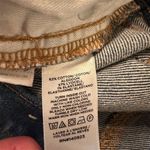 Loft THE KICK CROP Women's Size 27 Blue Distressed Cropped Flare Jeans Zip Fly Photo 7