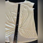 Loft Yellow and White Relaxed Tie Front T-Shirt Photo 12