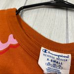 Champion Reverse Weave Crop Top Logo All Over Print Large Spell Out size XS Photo 6