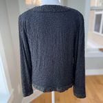 Vintage Dressbarn Collection Black Fully Beaded Long Sleeve Dressy Jacket Small Photo 2