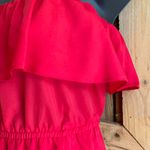 Forever 21 Red Strapless Mini Dress With Flowy Ruffled Bodice Size Medium Photo 4