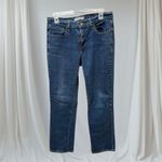 Levi's Women's 505 Straight Leg Dark Blue Denim Jeans Size 8 Short Photo 1